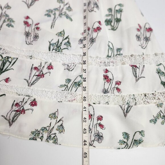 Disney x Lauren Conrad Alice in Wonderland Midi Dress Floral Sleeveless Medium - Picture 13 of 14